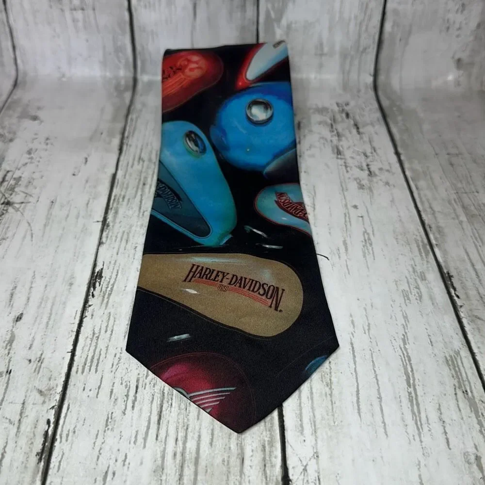 Ralph Marlin Men’s Harley Custom Tanks Tie 1994‎